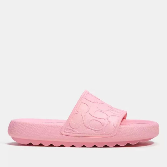 New💓Coach Sport Slide In Signature Pink - Picture 3 of 6